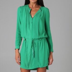 Diane Von Furstenberg Leonie Silk Belted Shirt Dress.